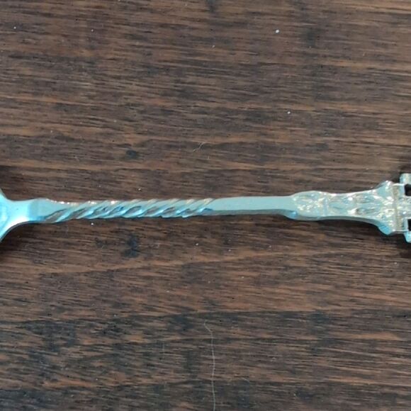 Jerusalem Silver Decorative Souvenir Jam Spoon with Jerusalem Cross Design - Picture 4 of 10